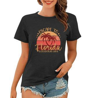 Desantis Escape To Florida Great Gift Women T-shirt - Monsterry