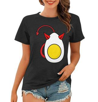 Deviled Egg Funny Halloween Costume Women T-shirt - Monsterry