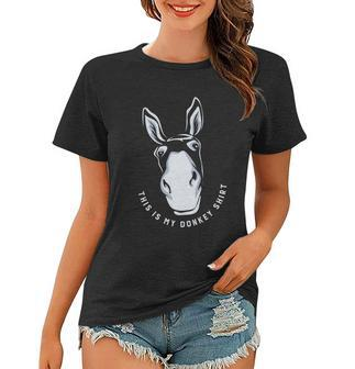 Donkey Funny Saying Cute Mule Farm Animal Gift V2 Women T-shirt - Monsterry