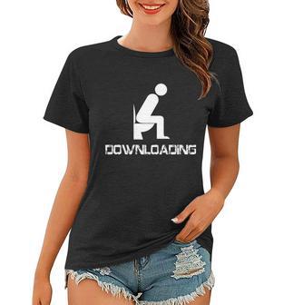 Downloading Poop Toilet Tshirt Women T-shirt - Monsterry AU