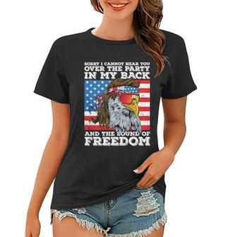 Eagle Mullet Party In The Back Sound Of Freedom 4Th Of July Gift Women T-shirt - Monsterry AU