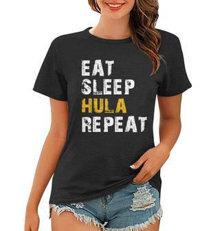 Eat Sleep Hula Hoop Repeat Women T-shirt - Monsterry UK