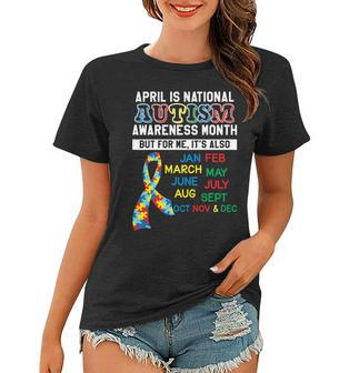 Every Month Is Autism Month Women T-shirt - Monsterry