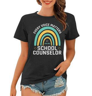 Every Voice Matters School Counselor Counseling V3 Women T-shirt - Seseable