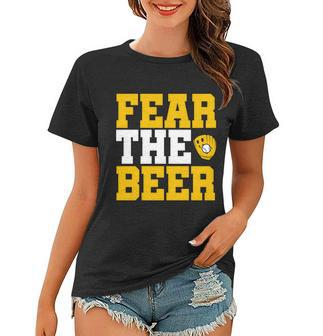 Fear The Beer Milwaukee Baseball Tshirt Women T-shirt - Monsterry CA