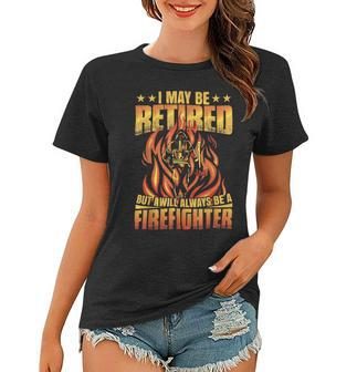 Firefighter Retired Firefighter Fire Truck Grandpa Fireman Retired V2 Women T-shirt - Seseable