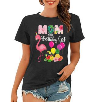 Flamingo Birthday Mom Of The Birthday Girl Flamingo Birthday Women T-shirt - Thegiftio UK