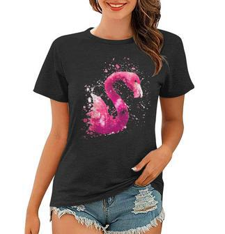 Flamingo Watercolor Art 1 Graphic Design Printed Casual Daily Basic Women T-shirt - Thegiftio UK
