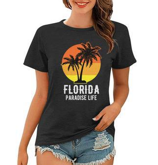 Florida Paradise Life Typography Women T-shirt - Monsterry UK