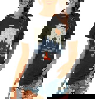 Fox Distorted Forrest Women T-shirt - Monsterry