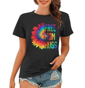 Free Mom Hugs Tie Dye Sunflower Women T-shirt - Monsterry AU