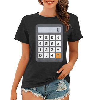 Funny Accountant Halloween Costume Outfit Math Calculator Women T-shirt - Thegiftio UK