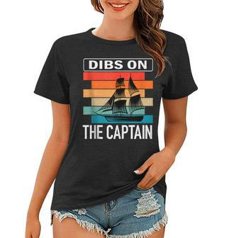 Funny Captain Wife Dibs On The Captain V7 Women T-shirt - Thegiftio UK