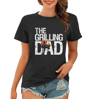 Funny Grilling Dad Barbecue Party Summer Bbq Fathers Day Cute Gift Graphic Design Printed Casual Daily Basic Women T-shirt