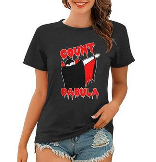 Funny Halloween Count Dabula Bloody Vampire Halloween Graphic Design Printed Casual Daily Basic Women T-shirt - Thegiftio UK