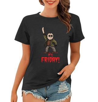 Funny Halloween Its Friday Funny Halloween Horror Movie Graphic Design Printed Casual Daily Basic Women T-shirt - Thegiftio UK