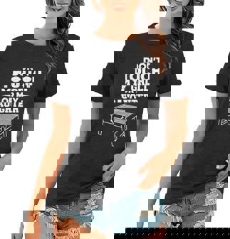 Funny Protective Dad Grill Gift Grilling Fathers Day Bbq Gift Graphic Design Printed Casual Daily Basic V3 Women T-shirt - Thegiftio