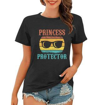 Funny Tee For Fathers Day Princess Protector Of Daughters Gift Women T-shirt - Monsterry