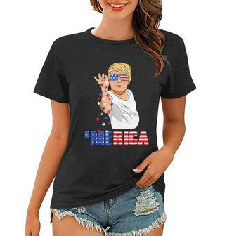 Funny Trump Salt Merica Freedom 4Th Of July Tshirt Gifts Women T-shirt - Monsterry UK
