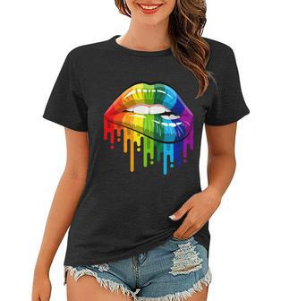Gay Pride Lips V2 Women T-shirt - Monsterry DE