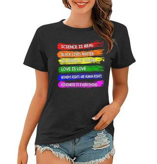 Gay Pride Science Is Real Black Lgbtq Matter Love Is Love Women T-shirt - Thegiftio UK