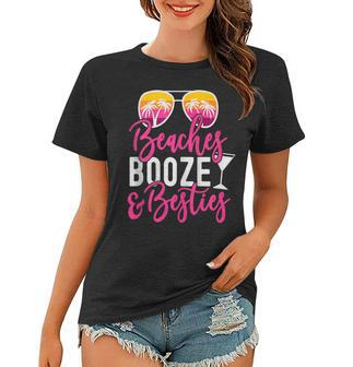Girls Trip Girls Weekend Friends Beaches Booze & Besties V3 Women T-shirt - Seseable
