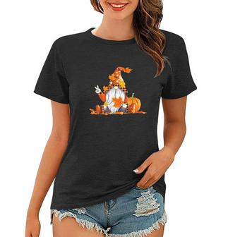 Gnomes Fall Autumn Cute Halloween Funny Thanksgiving Graphic Design Printed Casual Daily Basic Women T-shirt