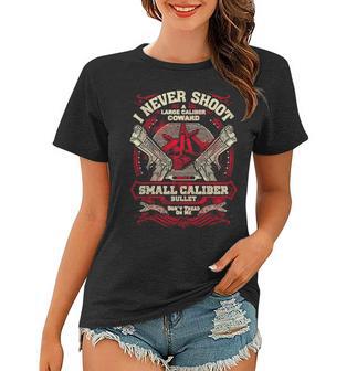 Gun Control I Never Shoot Women T-shirt - Monsterry UK