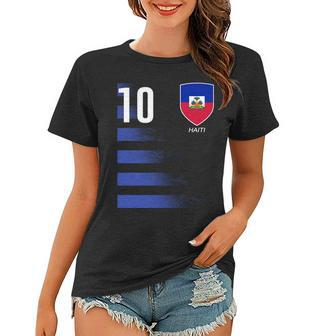 Haiti Football Soccer Futbol Jersey Women T-shirt - Monsterry UK