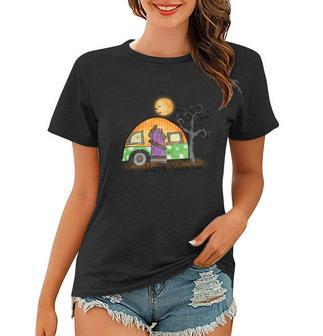 Halloween Camper Sublimation Halloween Day Graphic Design Printed Casual Daily Basic Women T-shirt - Thegiftio UK