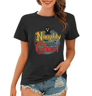 Halloween Naughty Little Ghost Halloween Day Graphic Design Printed Casual Daily Basic Women T-shirt - Thegiftio UK