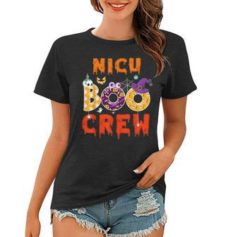 Halloween Nicu Nurse Boo Crew Funny Gift Nursing Women T-shirt - Thegiftio UK