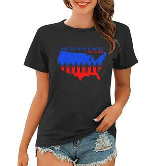 Hands Across America Women T-shirt - Monsterry