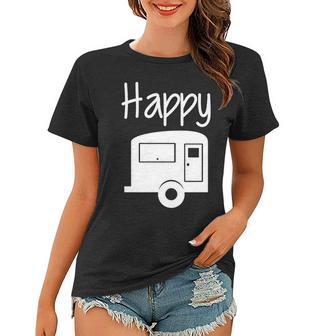 Happy Camper Rv Camping Women T-shirt - Monsterry AU