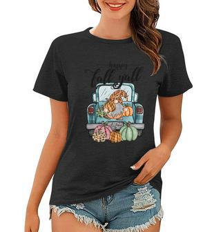 Happy Fall Yall Thanksgiving Quote V3 Women T-shirt - Monsterry CA