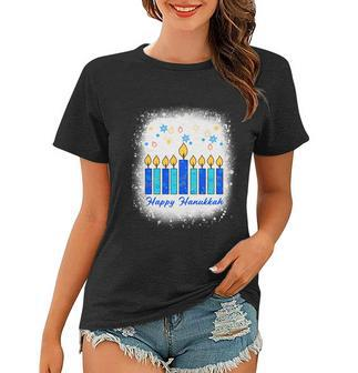Happy Hanukkah Light Star Of David Festival Menorah Candles Meaningful Gift Women T-shirt - Thegiftio UK