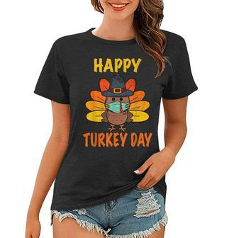 Happy Turkey Day Funny Thanksgiving 2021 Autumn Fall Season V3 Women T-shirt - Seseable