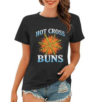 Hot Cross Buns Funny Trendy Hot Cross Buns Graphic Design Printed Casual Daily Basic V3 Women T-shirt - Thegiftio UK
