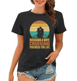 Husband And Wife Cruising Partners For Life Women T-shirt - Thegiftio UK