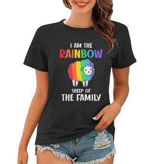 I Am The Rainbow Sheep Of The Family Lgbt Gay Pride Rainbow Lgbt Ally Graphic Design Printed Casual Daily Basic Women T-shirt - Thegiftio UK