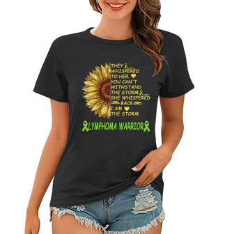 I Am The Storm Lymphoma Warrior Women T-shirt - Monsterry