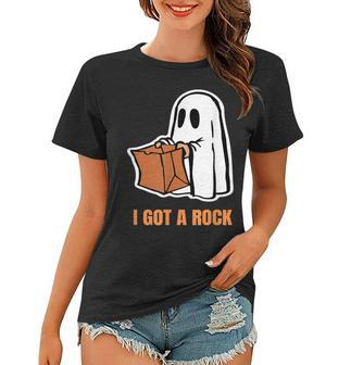 I Got A Rock Funny Trick Or Treat Phantom Halloween Costume Women T-shirt - Seseable
