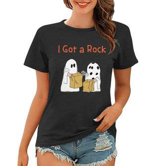 I Got A Rock Lazy Day Halloween Costume Funny Trick Or Treat Women T-shirt - Monsterry