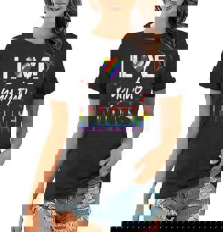 I Love My Two Moms Lgbt Pride Gay Lesbian Mothers Day Women T-shirt - Thegiftio