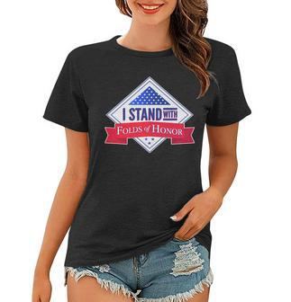 I Stand With Folds Of Honor Women T-shirt - Monsterry AU