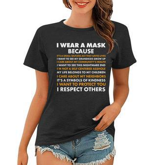 I Wear A Mask Because I Want To Protect You Women T-shirt - Monsterry DE