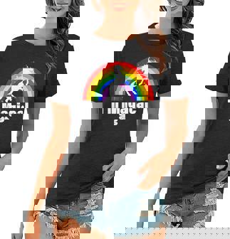 Im Magical Clover Unicorn Women T-shirt - Monsterry