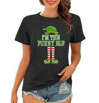 Im The Funny Elf Matching Family Christmas Tshirt Women T-shirt - Monsterry