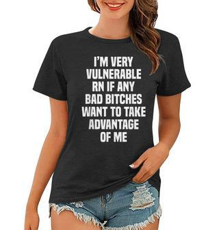 Im Very Vulnerable Rn Women T-shirt - Seseable