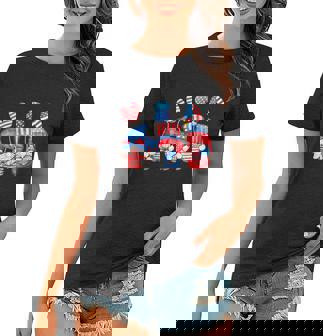 Independence Day Funny 4Th Of July Gnomes Usa Flag Women T-shirt - Monsterry